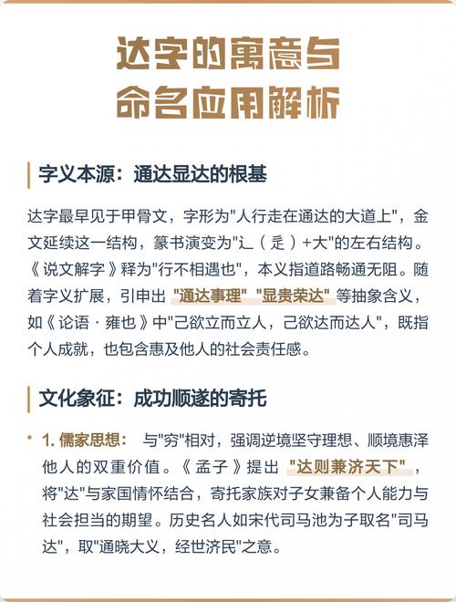 达字取名对男孩有什么美好的寓意和期望？