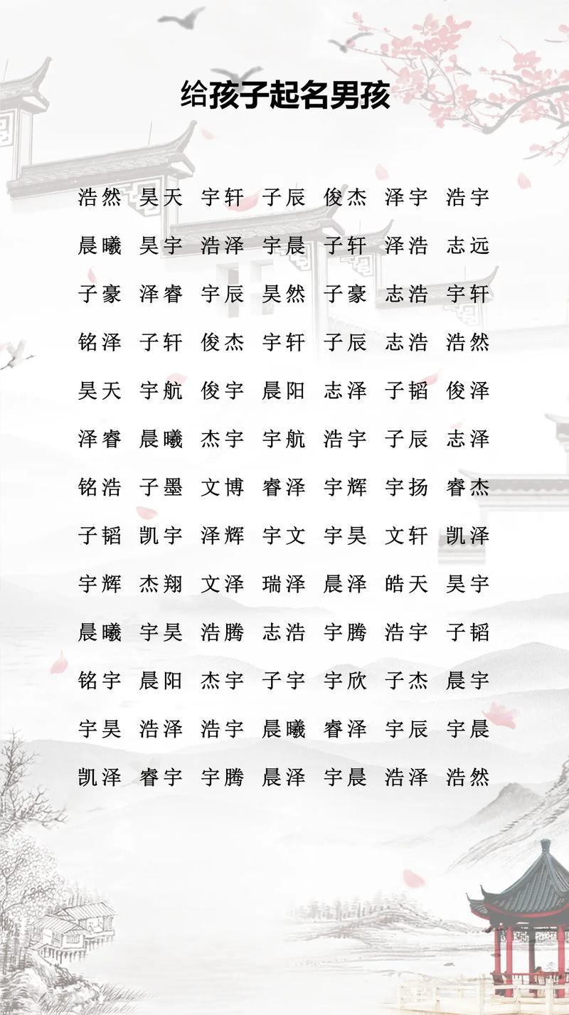 如何给那个有涵养的姓X的男孩取一个既文雅又好听的名字呢？