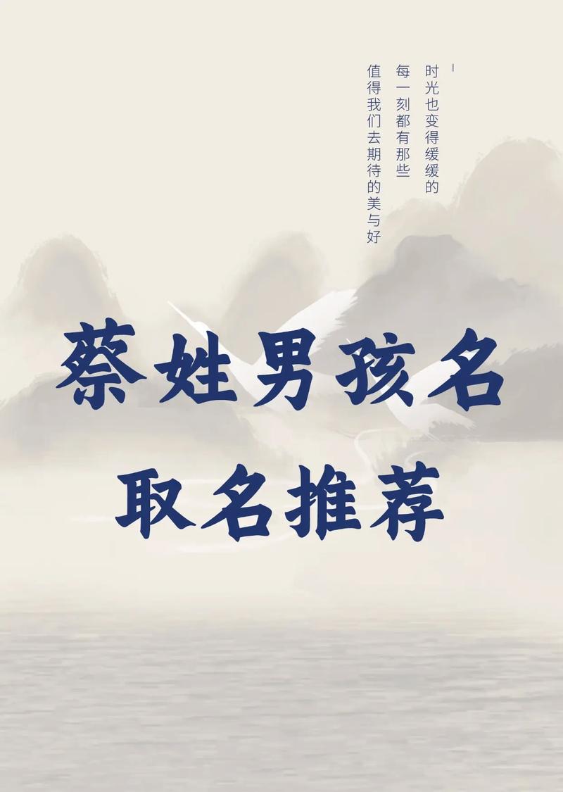 姓蔡的男孩取个有创意的名字，有没有什么好建议？