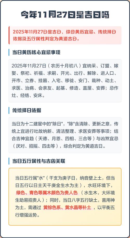 2025年11月27日是买房黄道吉日吗？这一天买房是否最佳？