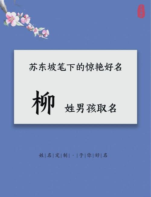 姓柳的男孩取个有灵气的名字叫什么好呢？