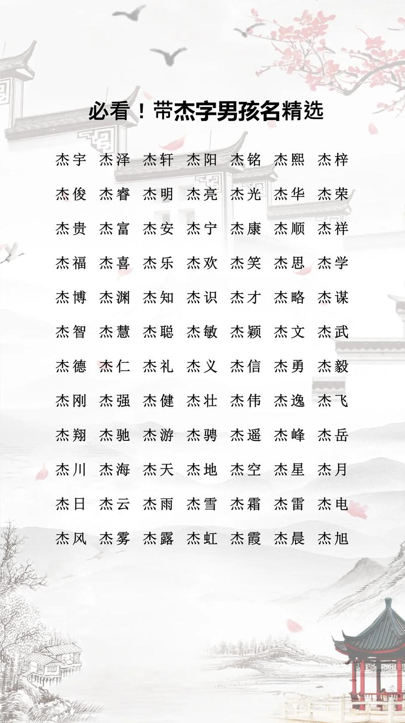 杰字五行属什么男孩取名寓意好？