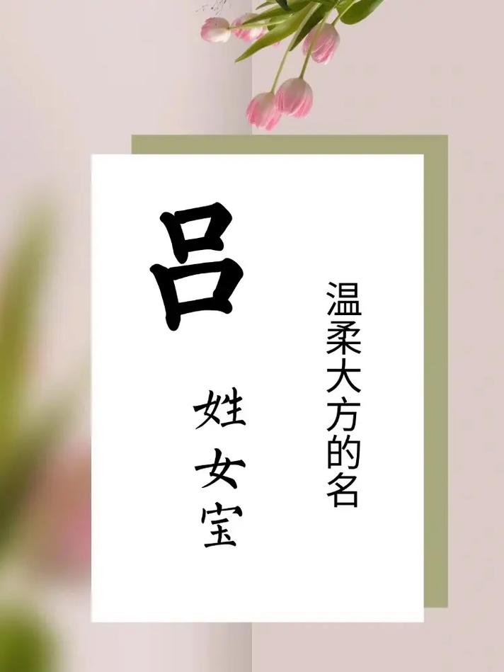 吕姓女孩名字中蕴含美好寓意的，有没有什么特别的可以表达出来？
