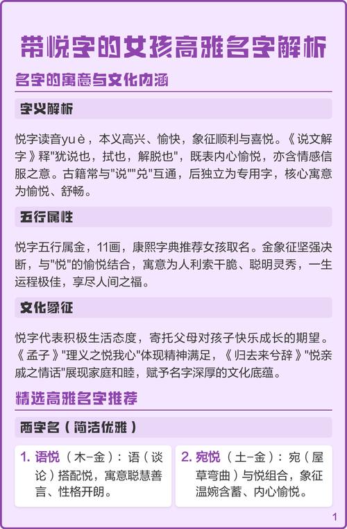 悦字女孩名字的寓意是什么？如何运用悦字为女孩取一个寓意美好的名字？