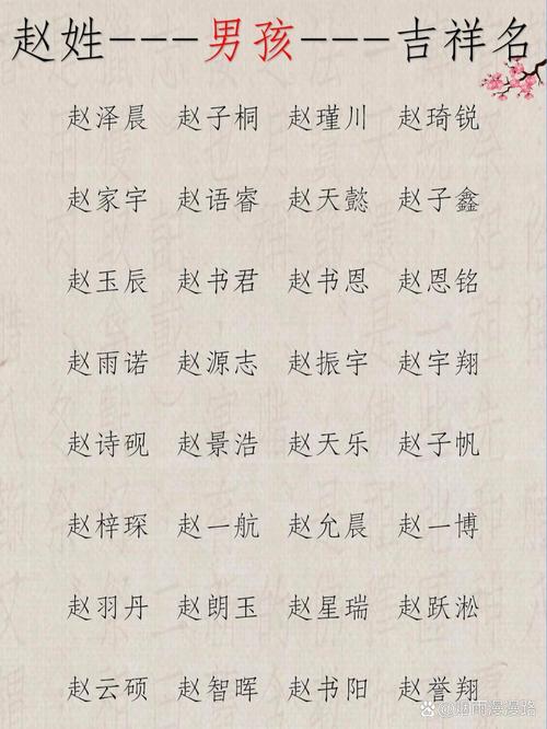 赵姓智慧才气男孩名字叫什么？有没有什么寓意深刻的推荐？