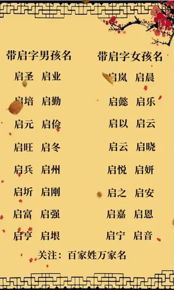 启字五行属什么？如何根据五行属相为男孩挑选最佳组合名字？
