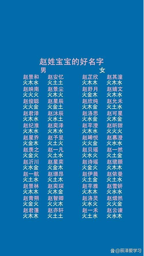 赵姓大气文雅的男宝宝名字有哪些推荐？