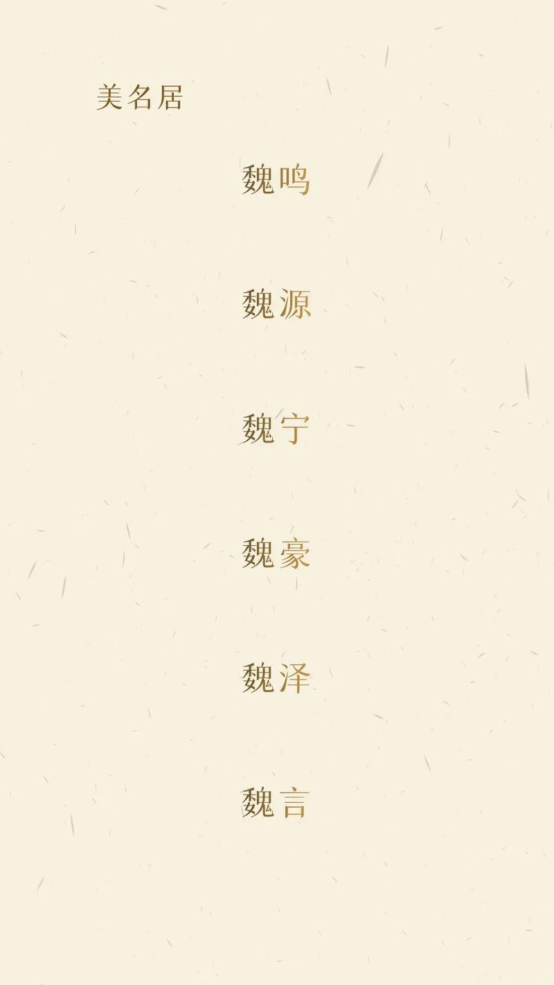 魏姓有涵养的小男孩叫什么名字呢？有没有什么寓意美好的名字推荐？