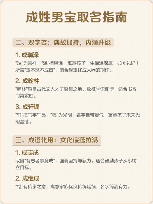 成姓男宝宝取名时有没有什么既灵气又富有寓意的名字推荐呢？