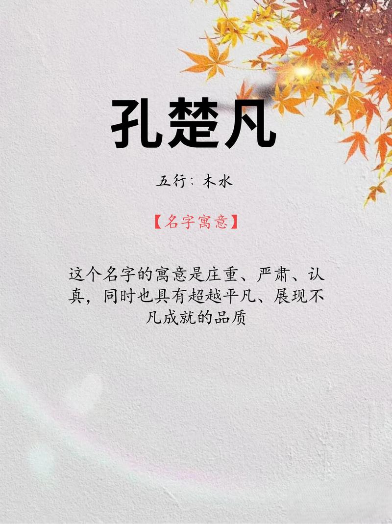 孔姓气质男孩取什么名字比较好？