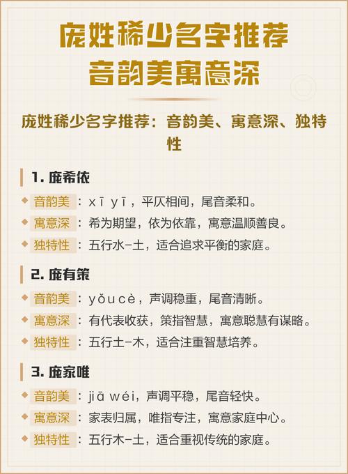 庞姓男宝宝取名，有没有既新颖又富有寓意的名字推荐呢？