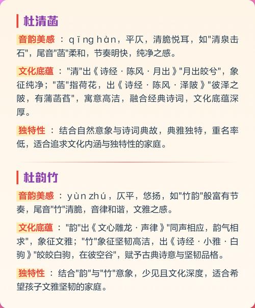 杜姓女孩名字中，有哪些特别优美独特的名字可以取？