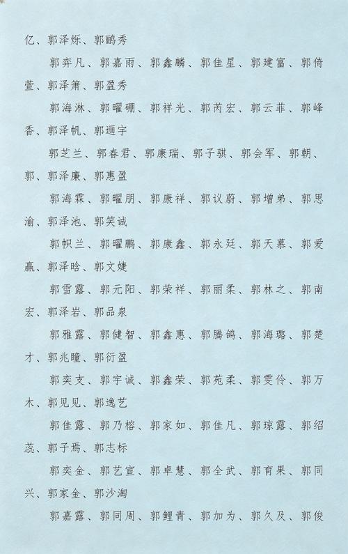 郭姓男孩取一个有新意的名字，有没有什么好听的推荐？