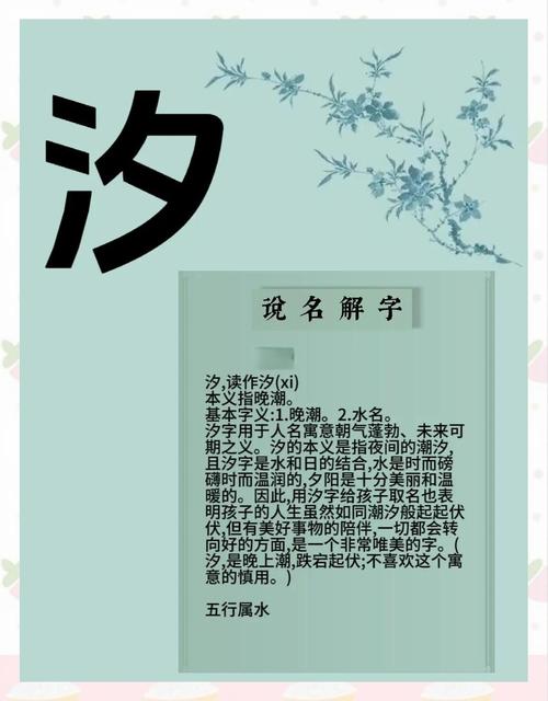 汐字五行属什么？如何根据五行原理为汐字女孩起名？