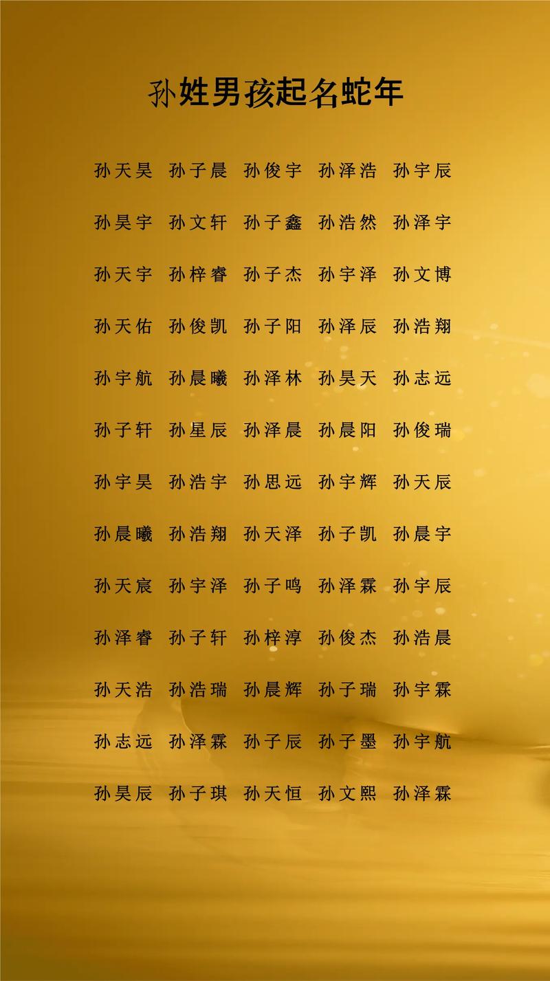 姓孙的男孩起个有诗意的名字，有没有什么好建议呢？