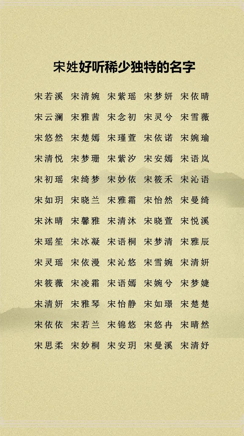 宋姓女孩叫冷月华音，这个名字独特冷门，那么为可以是：宋姓女孩叫冷月华音这个名字独特冷门吗？