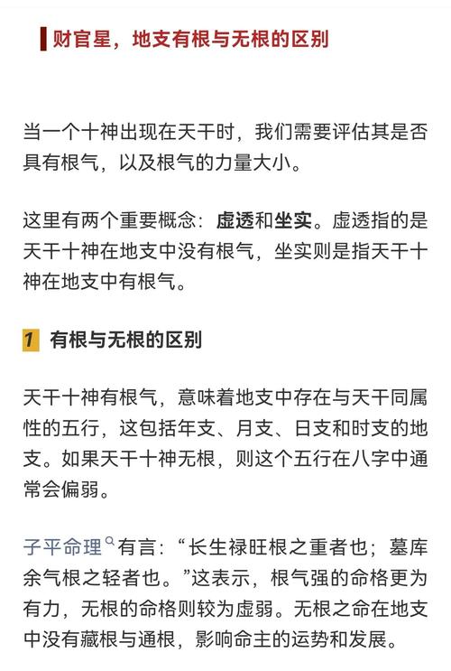 八字中有一个根意味着什么命运？