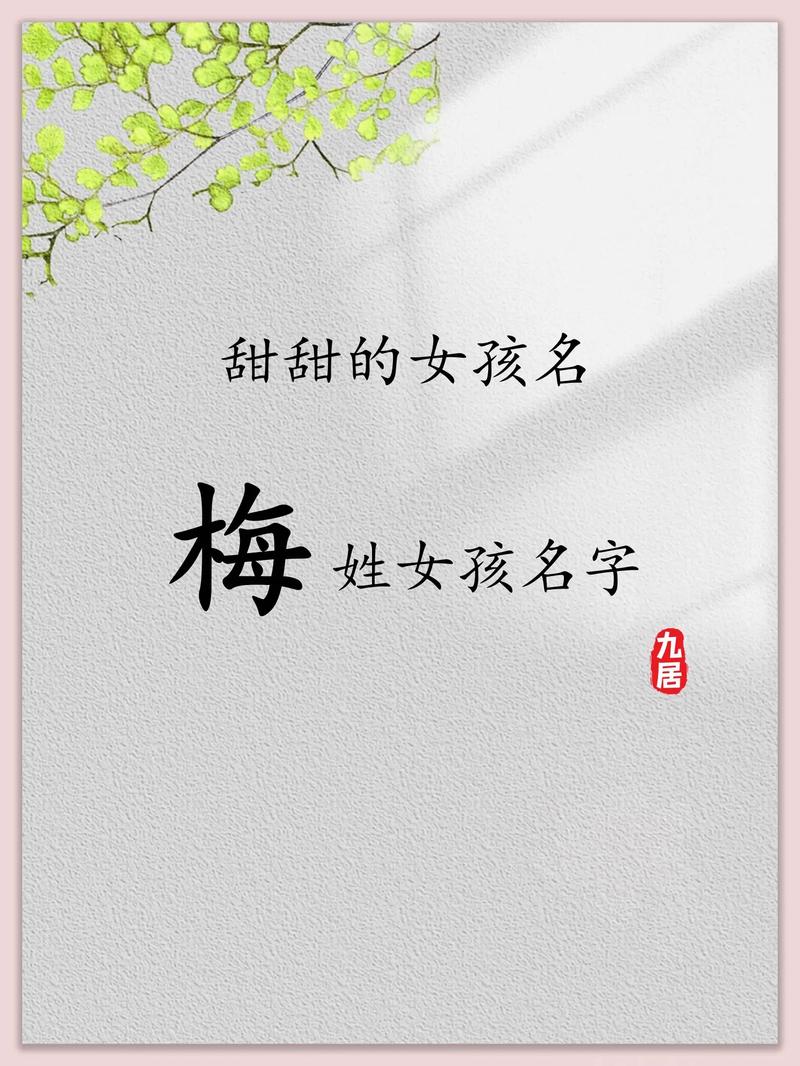 梅姓有涵养的女宝宝叫什么名字呢？有没有什么寓意美好的名字推荐？