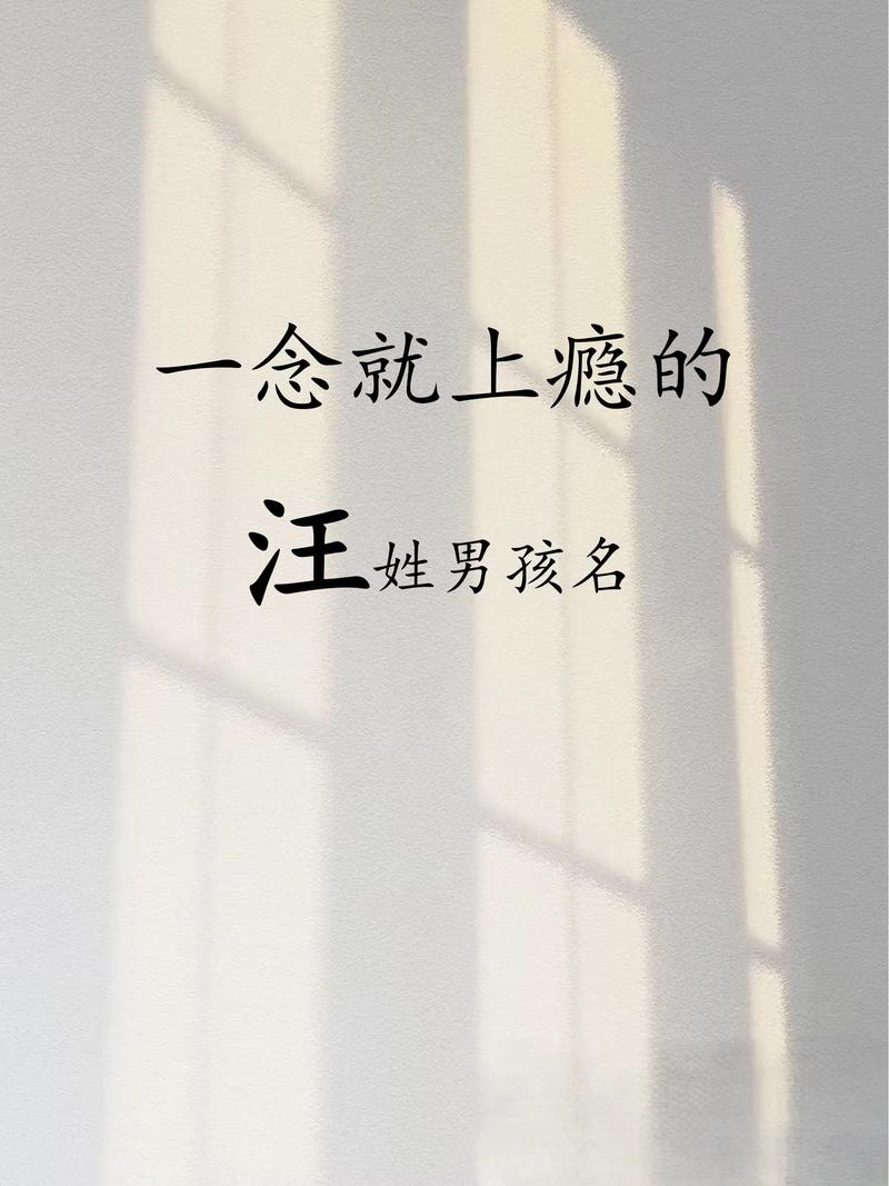 汪姓男宝宝名字吉利吗？有没有什么特别好的寓意推荐？