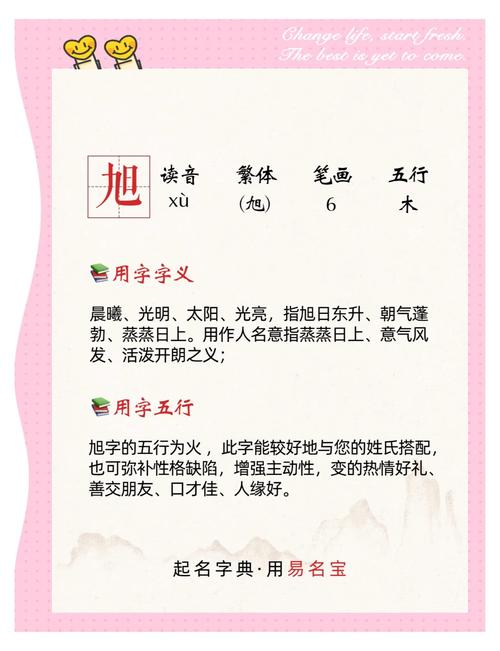 男孩取名用旭字，寓意朝阳初升，活力四溢，这样的名字有何特别寓意？