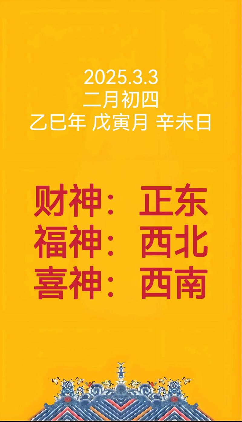2026年4月3日当天财神方位在哪里？