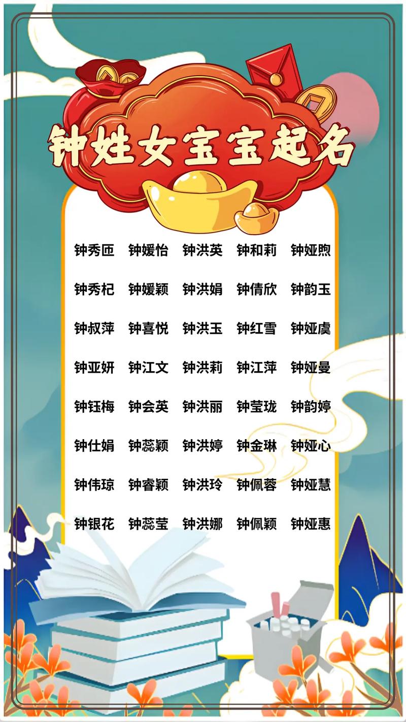 钟姓朗朗上口的女孩名字叫什么？