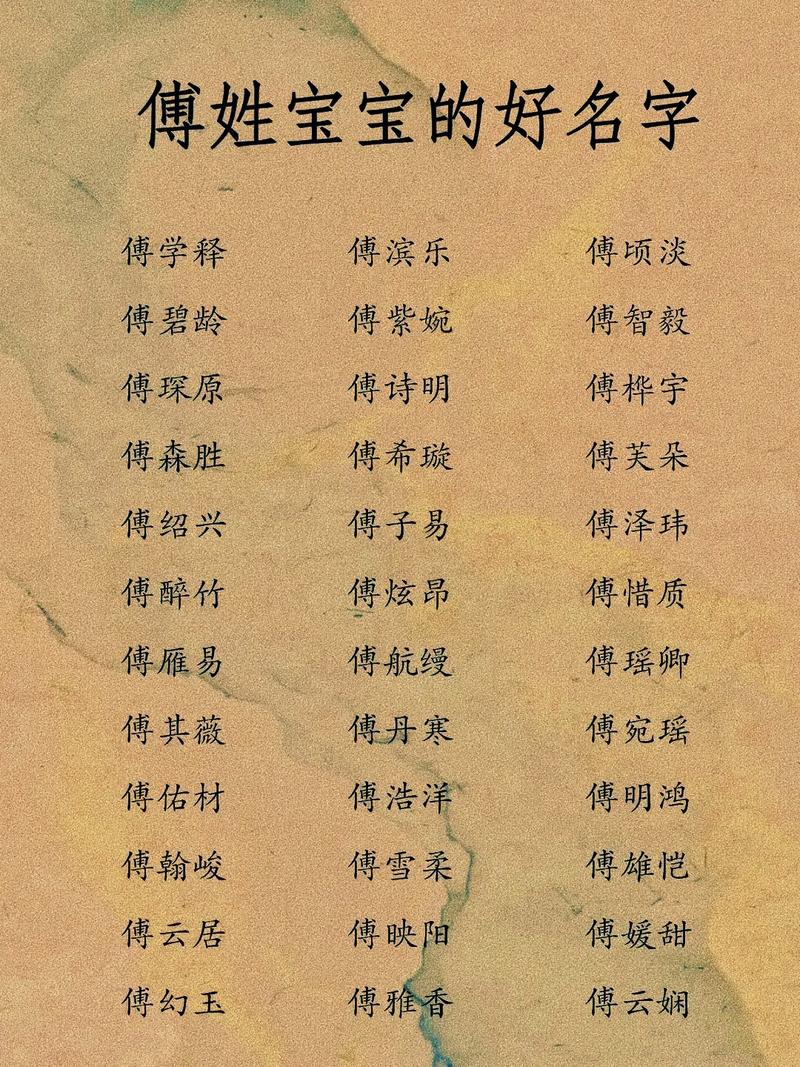 傅姓智慧才气男孩取什么名字好？