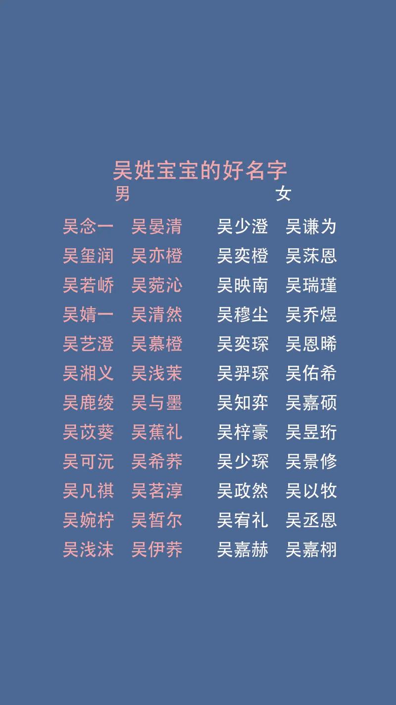 吴姓才气智慧男宝宝名字叫什么好呢？有没有什么寓意深远的建议？