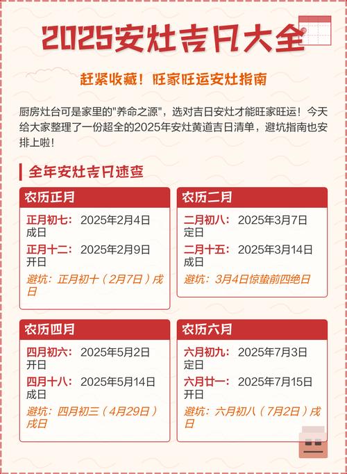 2025年12月5日这天适合安灶吗？是黄道吉日吗？