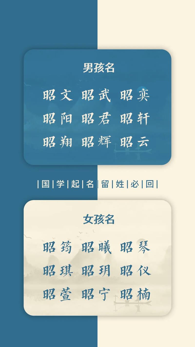 昭字取名寓意光明磊落，男孩用昭字取名，如何赋予名字更深远的寓意？