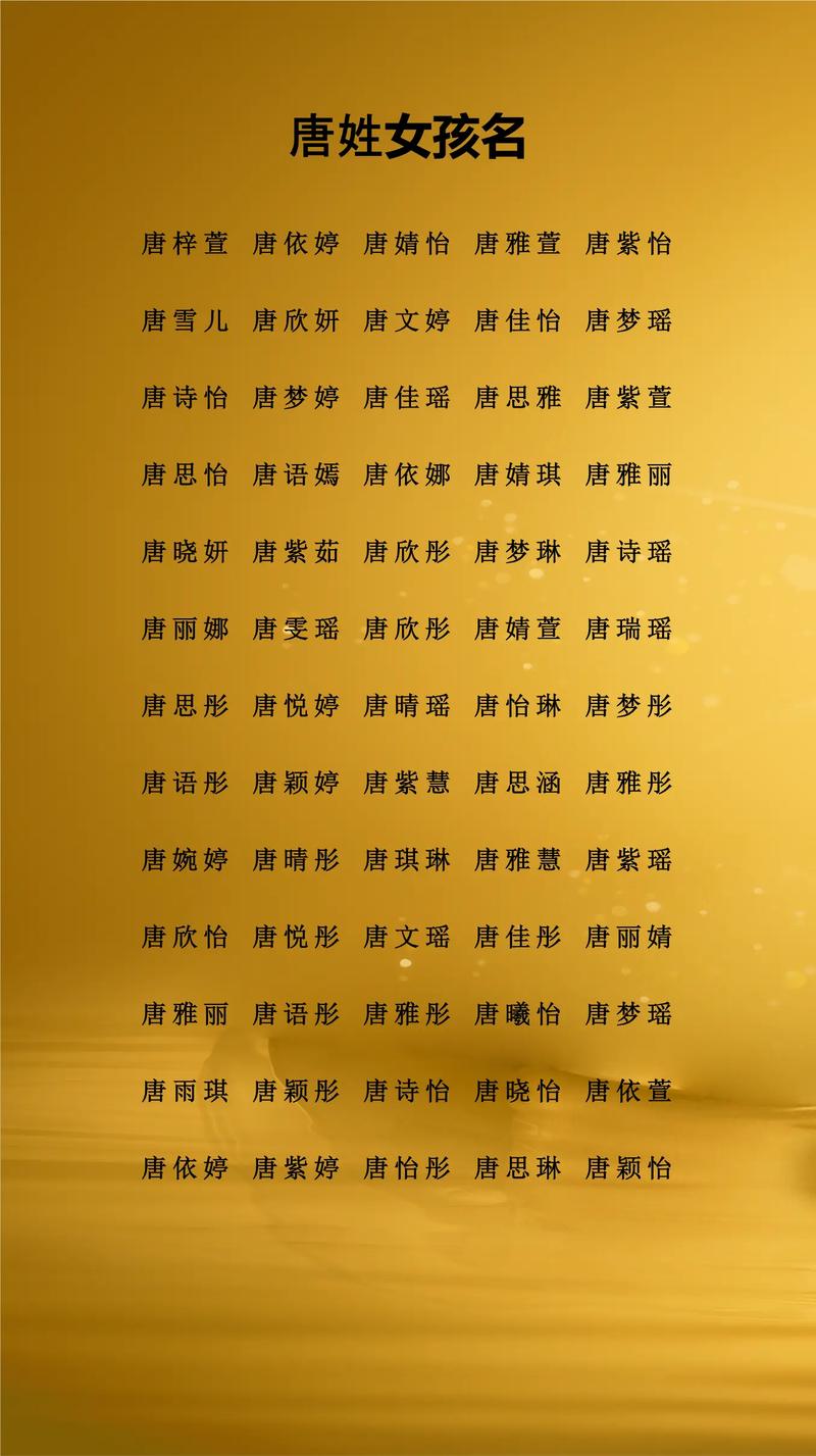 唐姓宝宝取名创意，有没有什么好听的男宝宝名字推荐呢？