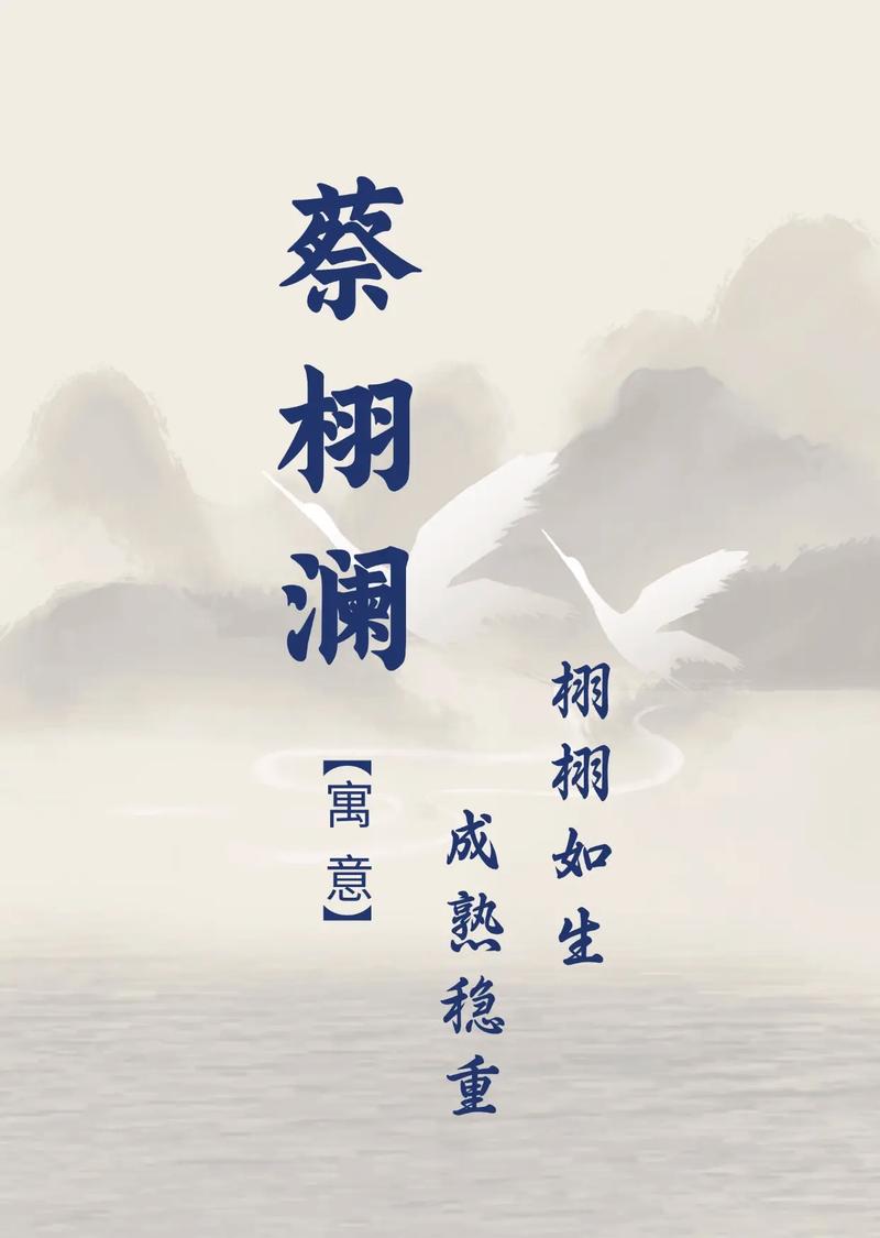 蔡姓男孩名字中哪个既优美又大方？
