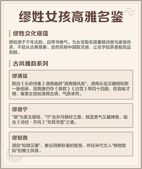 缪姓女宝宝取名，有没有既灵气又寓意美好的名字推荐呢？