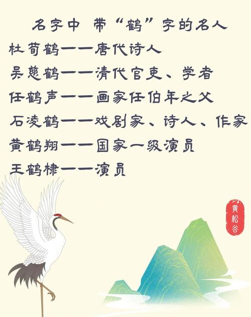 用鹤字给男孩取名，寓意高雅长寿，这样的名字好吗？