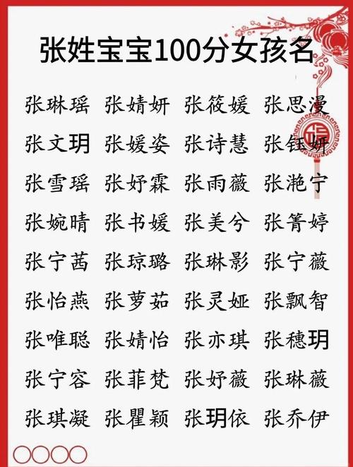 张姓气质女孩叫什么名字？有没有什么好听的名字推荐？