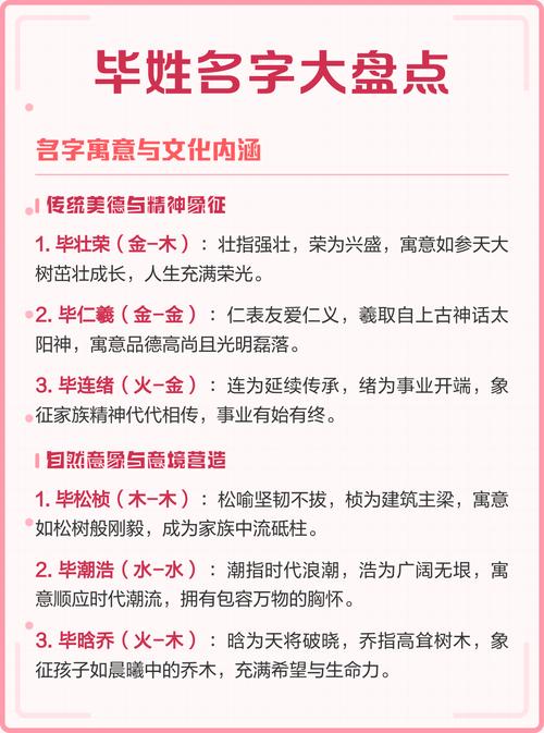 毕姓气质男宝宝取名，有没有什么既文雅又有内涵的名字推荐呢？