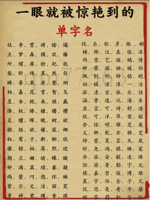 有没有什么洋气的单姓男宝宝名字推荐？