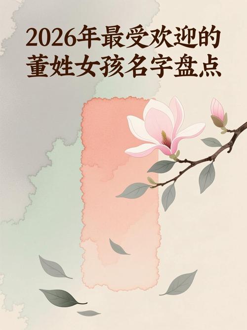 董姓朗朗上口的女孩名字，有没有什么好听的推荐？