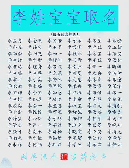 李姓才气智慧女宝宝取名，有没有什么既文雅又富有内涵的好名字推荐呢？