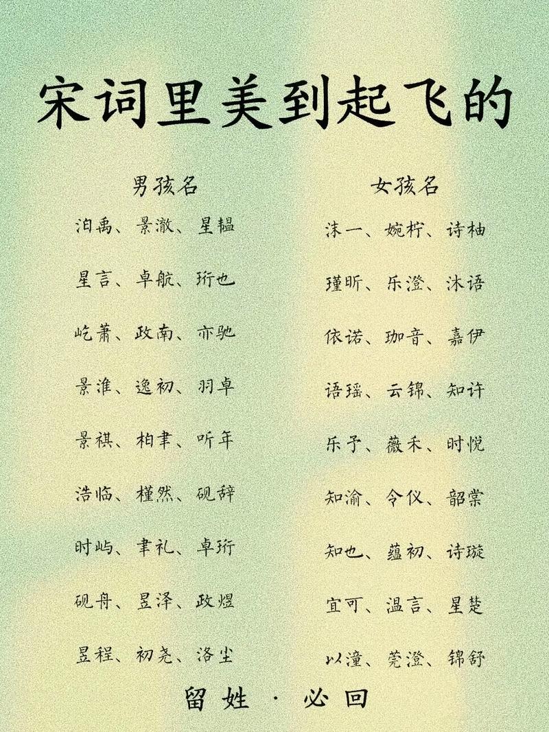 宋姓男孩名字中哪个最优美？有没有什么推荐？