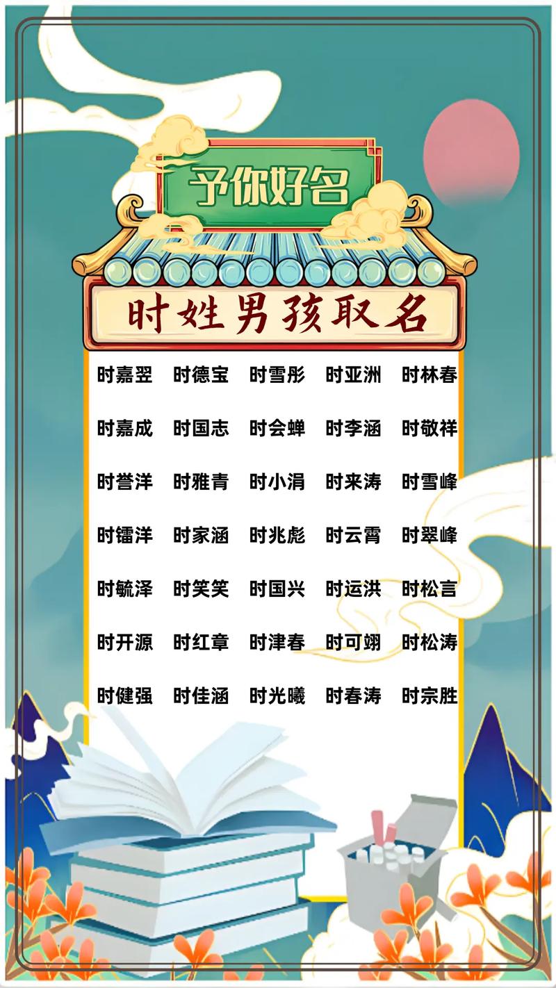 时姓智慧才气男孩取什么名字好？