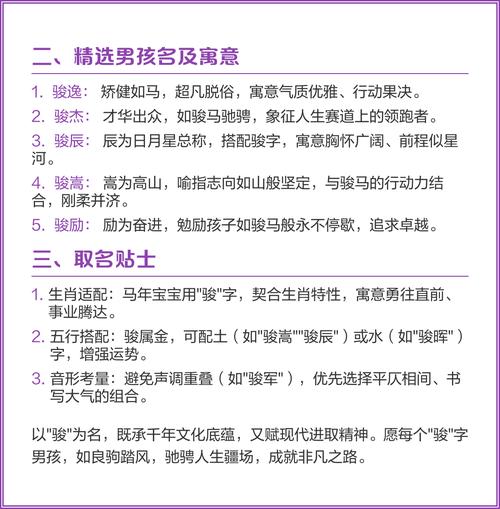 骏字取名寓意男孩，有没有什么特别的深层含义？