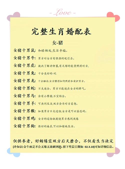 属猪和属鼠的婚姻配对有什么特点或建议？