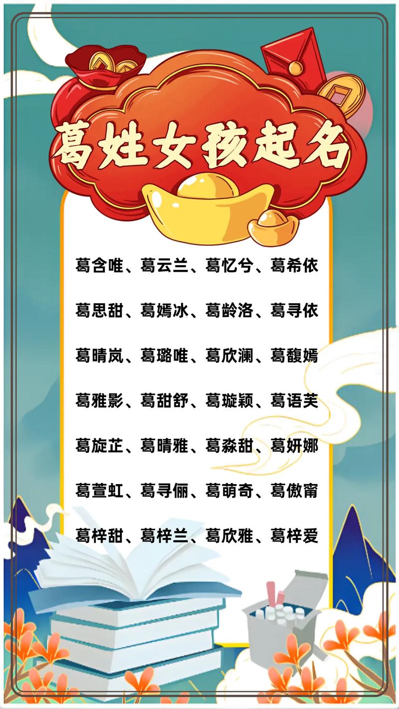 葛姓女宝宝名字中哪个既优美又大方？