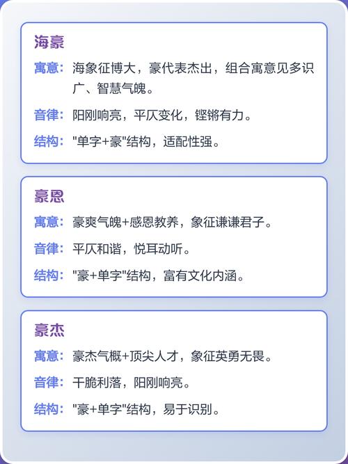 用豪字为男孩取名，有何深远的寓意和美好含义呢？
