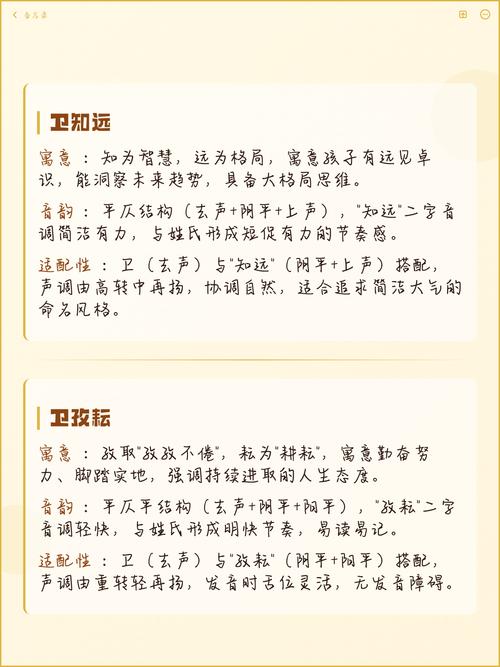 卫姓男孩取个有新意的名字，有没有什么好主意？