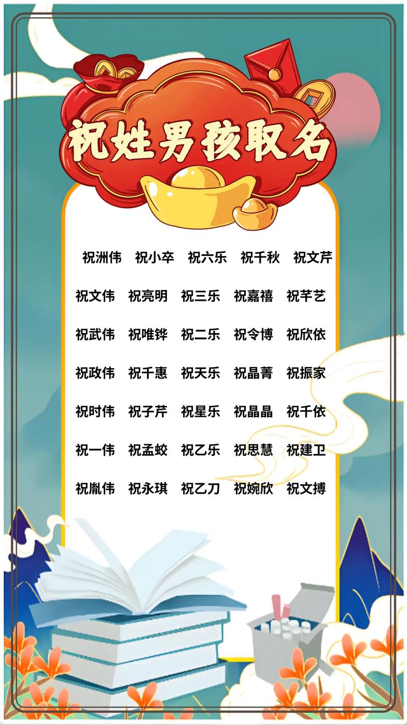 祝姓男宝宝名字中，有没有一个既冷门又独特的名字，能让人眼前一亮呢？