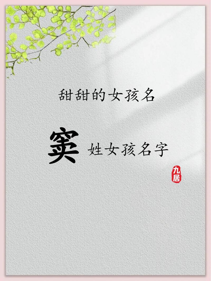 窦姓女宝宝名字中，有没有一个既独特又冷门的，能让人眼前一亮的名字呢？