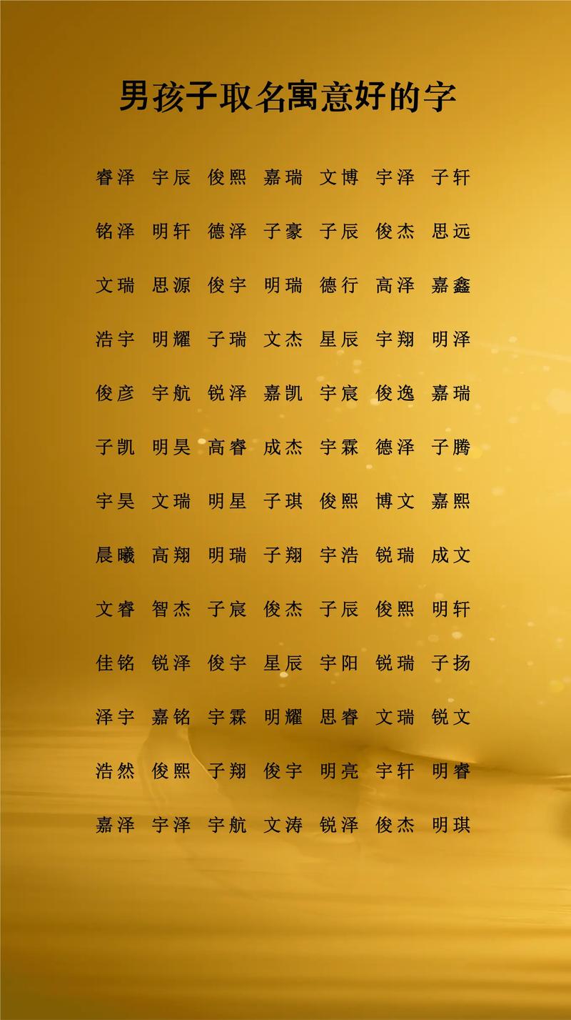 男孩用成字取名，寓意着成就非凡，那么这样的名字有什么深刻含义呢？