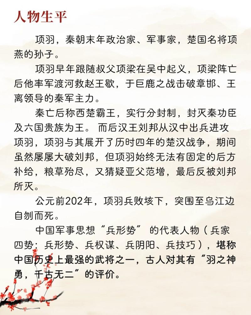 项羽的命格究竟指的是什么？能否详细解释一下？